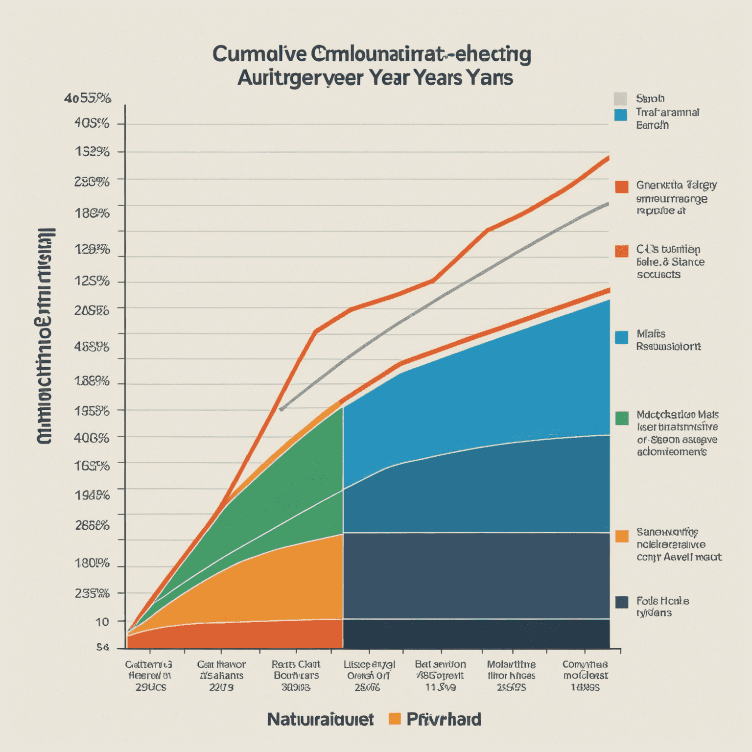 Graph showing the cumulative energy savings over 5 years after proper window adjustment